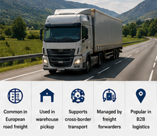 Europejski transport drogowy i operacje odbioru z magazynu w ramach ustaleń logistycznych EXW