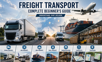 Nowoczesny europejski transport ładunków: ciężarówki, kontenery, magazyny i operacje logistyczne w całej Europie