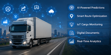 Przyszłe technologie logistyczne: śledzenie przesyłek oparte na AI, inteligentne systemy transportowe i zautomatyzowana widoczność dostaw