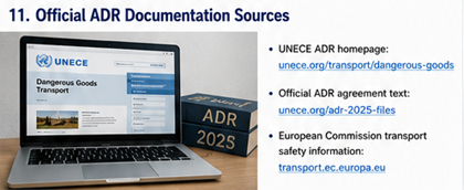 Oficjalne dokumenty przepisów ADR i materiały UNECE dotyczące transportu towarów niebezpiecznych
