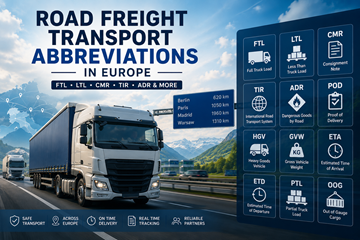 Europejskie ciężarówki w operacjach logistycznych i skróty w transporcie drogowym