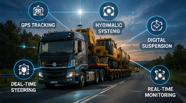 Systemy cyfrowe i technologia GPS stosowane w nowoczesnych pojazdach do transportu ciężkiego