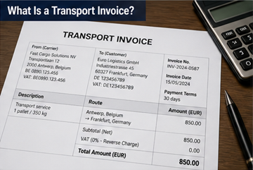 Dokument faktury transportowej pokazujący koszty frachtu, szczegóły przesyłki i informacje rozliczeniowe