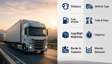 Czynniki wyceny w logistyce: odległość, paliwo, opłaty drogowe, ładunek i planowanie transportu w Europie