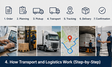 Transport krok po kroku – od odbioru do dostawy, przebieg procesu logistycznego