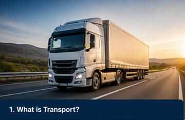 Ciężarówka przewożąca towary na europejskiej autostradzie – koncepcja logistyki i transportu