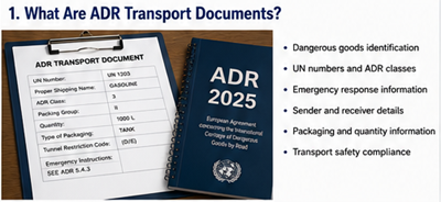 Dokumentacja ADR dla towarów niebezpiecznych – wyjaśnienie dokumentów transportowych