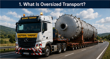 Pojazd do ciężkich przewozów transportujący ponadgabarytowy ładunek przemysłowy przez Europę